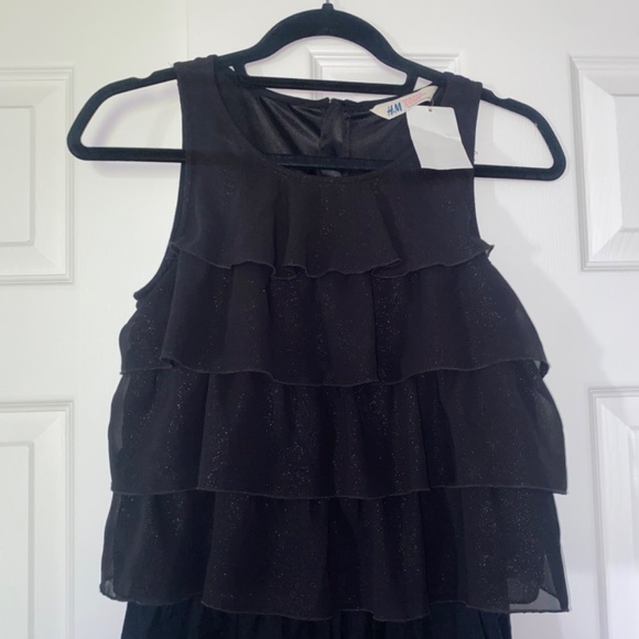 black ruffle jumpsuit - Picture 2 of 3